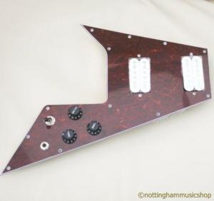 TORTOISE V GUITAR WIRED PICKGUARD